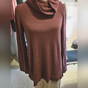 Womens Cowl Neck Tunic - size L